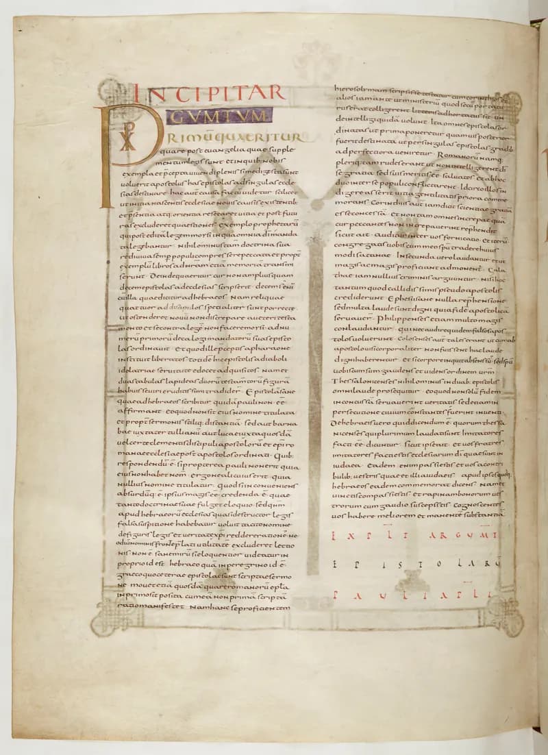 Vivian Bible, Ephesians 5 (folio 776) by Master C. (Vivian Bible illuminator) depicting Ephesians 5