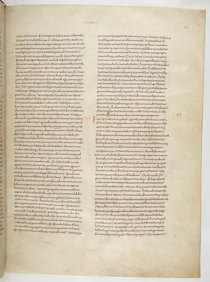 Vivian Bible, Exodus 11 (folio 47) by Master C. (Vivian Bible illuminator) depicting Exodus 11