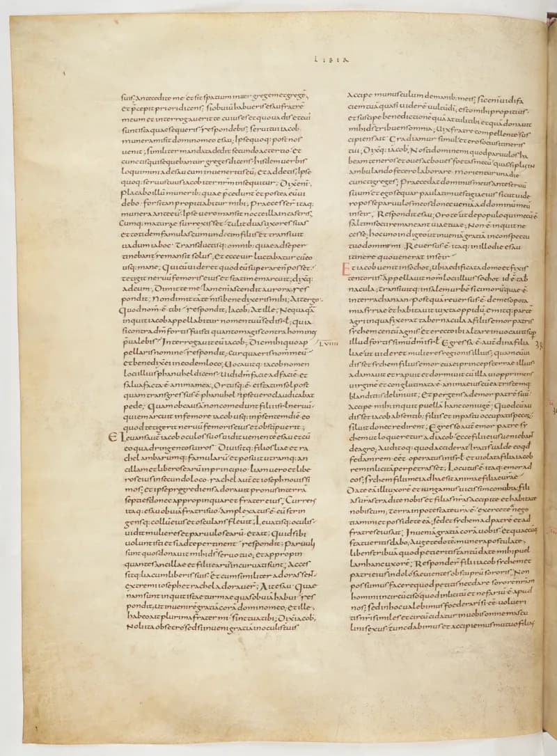Vivian Bible, Exodus 13 (folio 48) by Master C. (Vivian Bible illuminator) depicting Exodus 13
