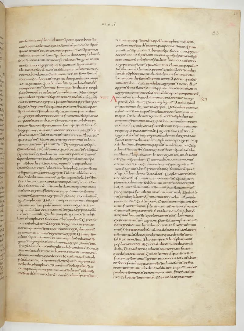 Vivian Bible, Exodus 21 (folio 53) by Master C. (Vivian Bible illuminator) depicting Exodus 21