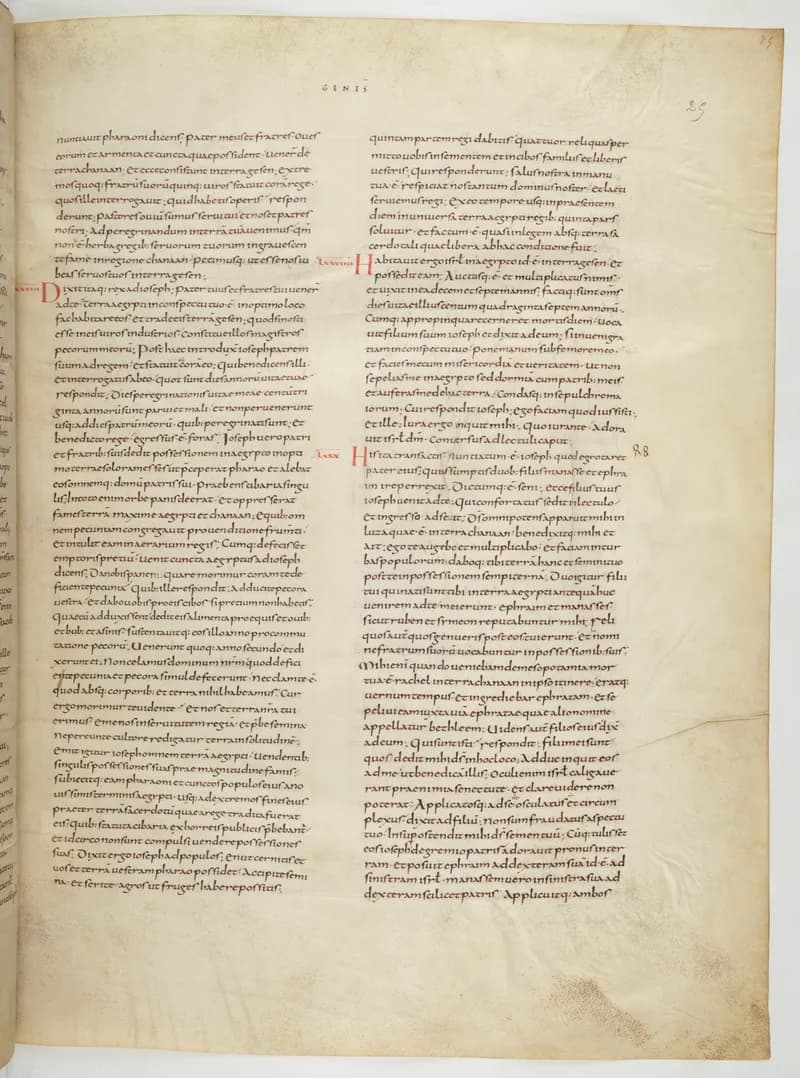Vivian Bible, Exodus 27 (folio 57) by Master C. (Vivian Bible illuminator) depicting Exodus 27