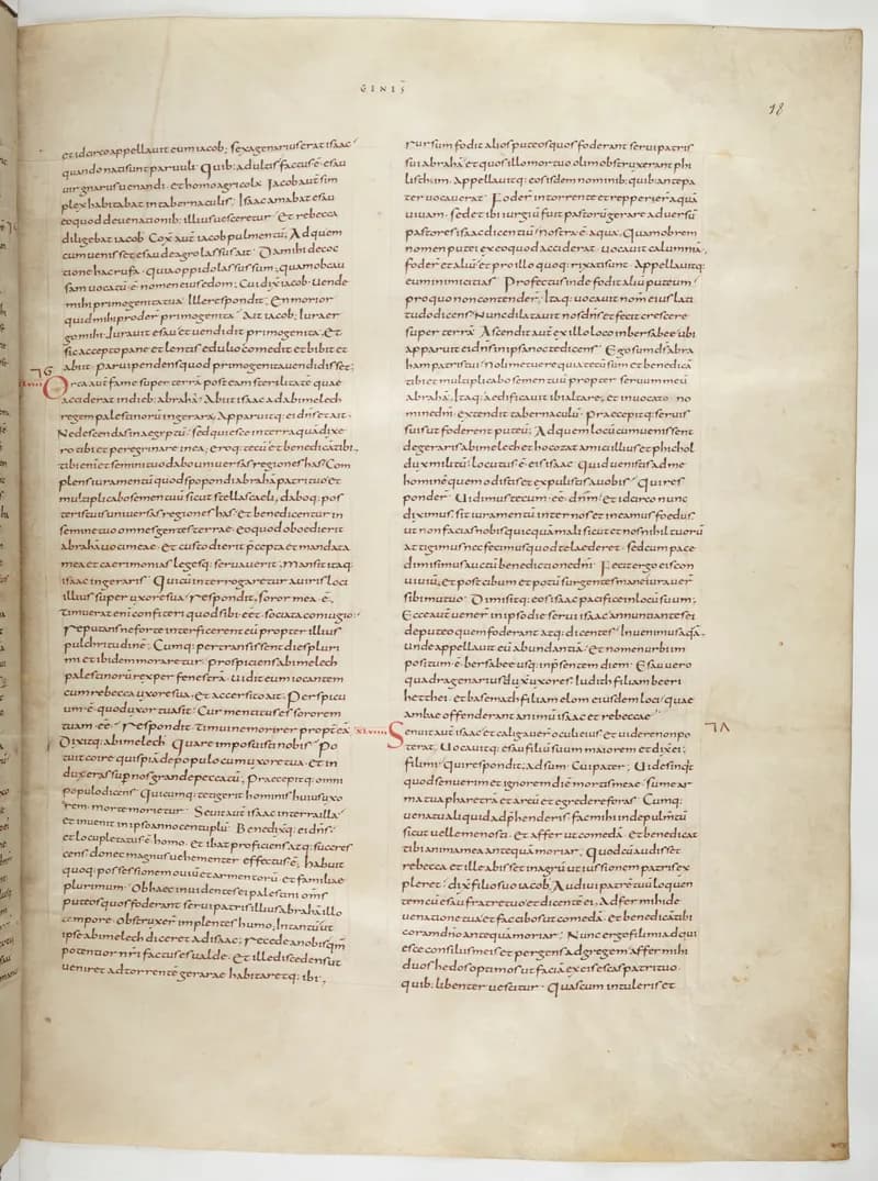 Vivian Bible, Exodus 4 (folio 43) by Master C. (Vivian Bible illuminator) depicting Exodus 4