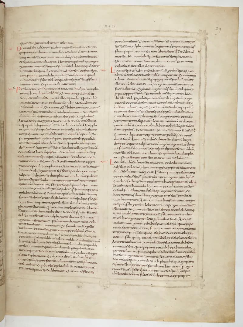 Vivian Bible, Exodus 40 (folio 65) by Master C. (Vivian Bible illuminator) depicting Exodus 40