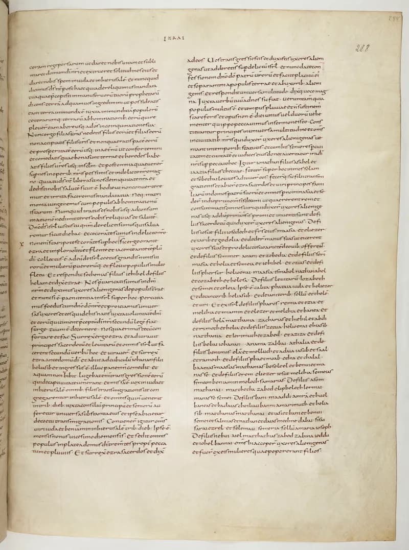 Vivian Bible, Ezekiel 19 (folio 583) by Master C. (Vivian Bible illuminator) depicting Ezekiel 19