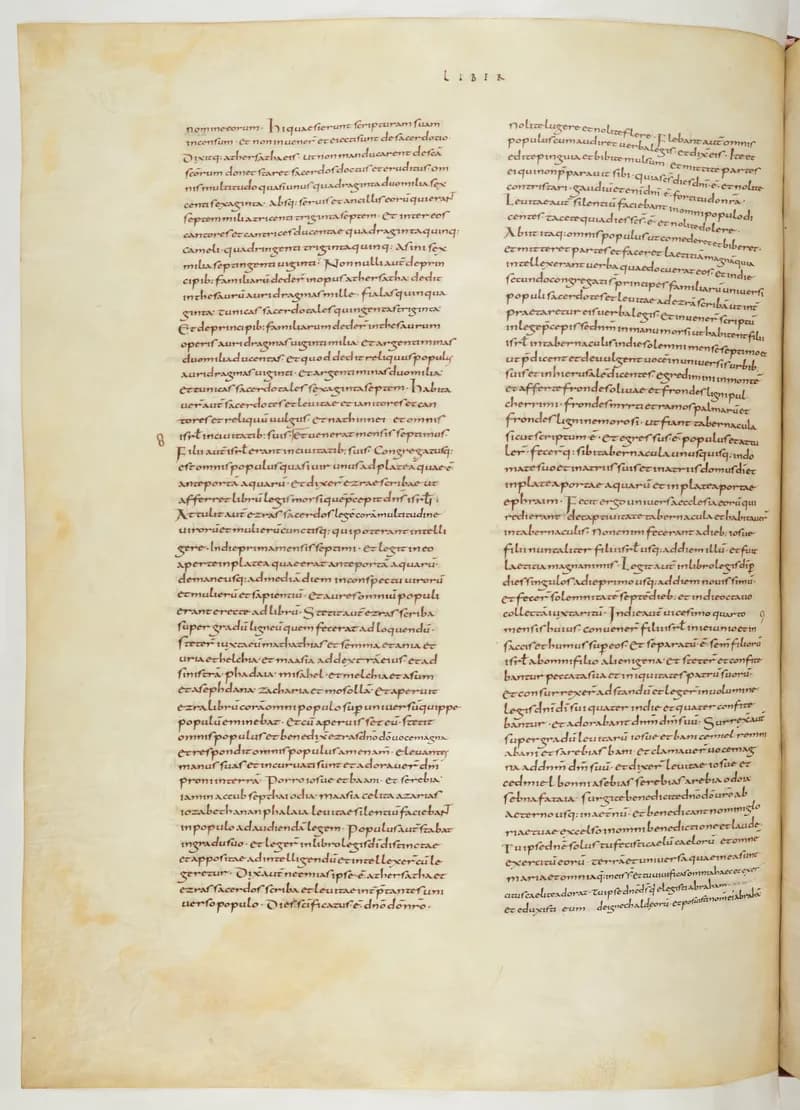 Vivian Bible, Ezekiel 27 (folio 588) by Master C. (Vivian Bible illuminator) depicting Ezekiel 27