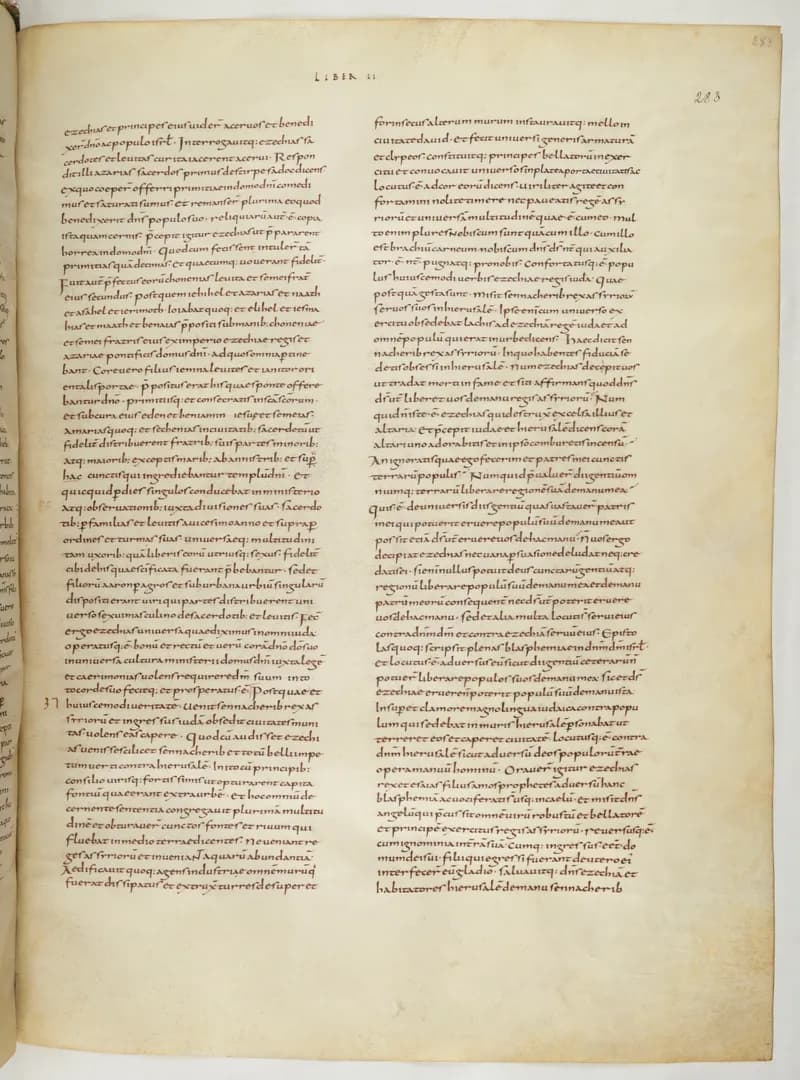 Vivian Bible, Ezekiel 3 (folio 573) by Master C. (Vivian Bible illuminator) depicting Ezekiel 3