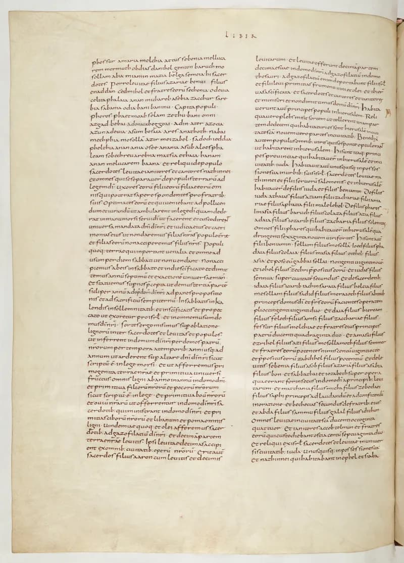 Vivian Bible, Ezekiel 30 (folio 590) by Master C. (Vivian Bible illuminator) depicting Ezekiel 30