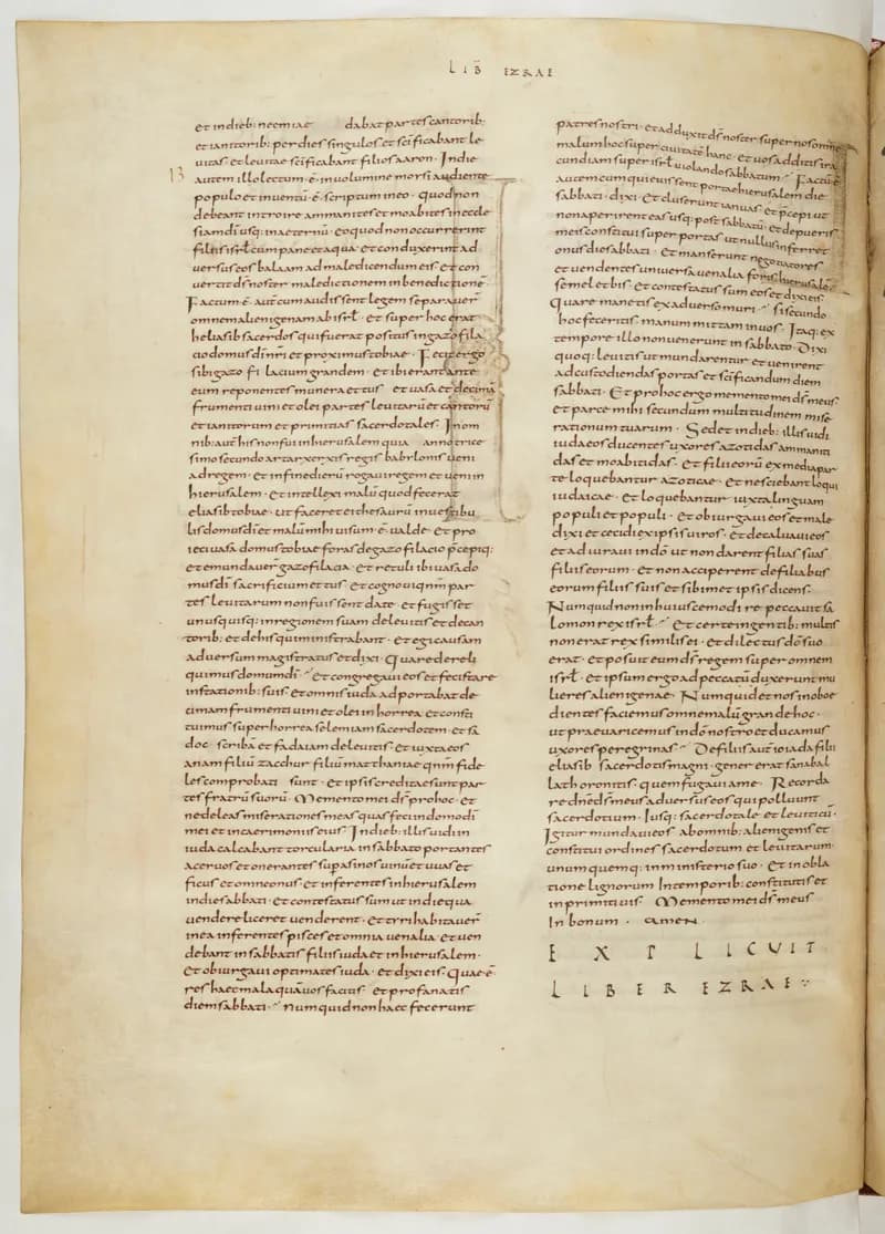 Vivian Bible, Ezekiel 33 (folio 592) by Master C. (Vivian Bible illuminator) depicting Ezekiel 33