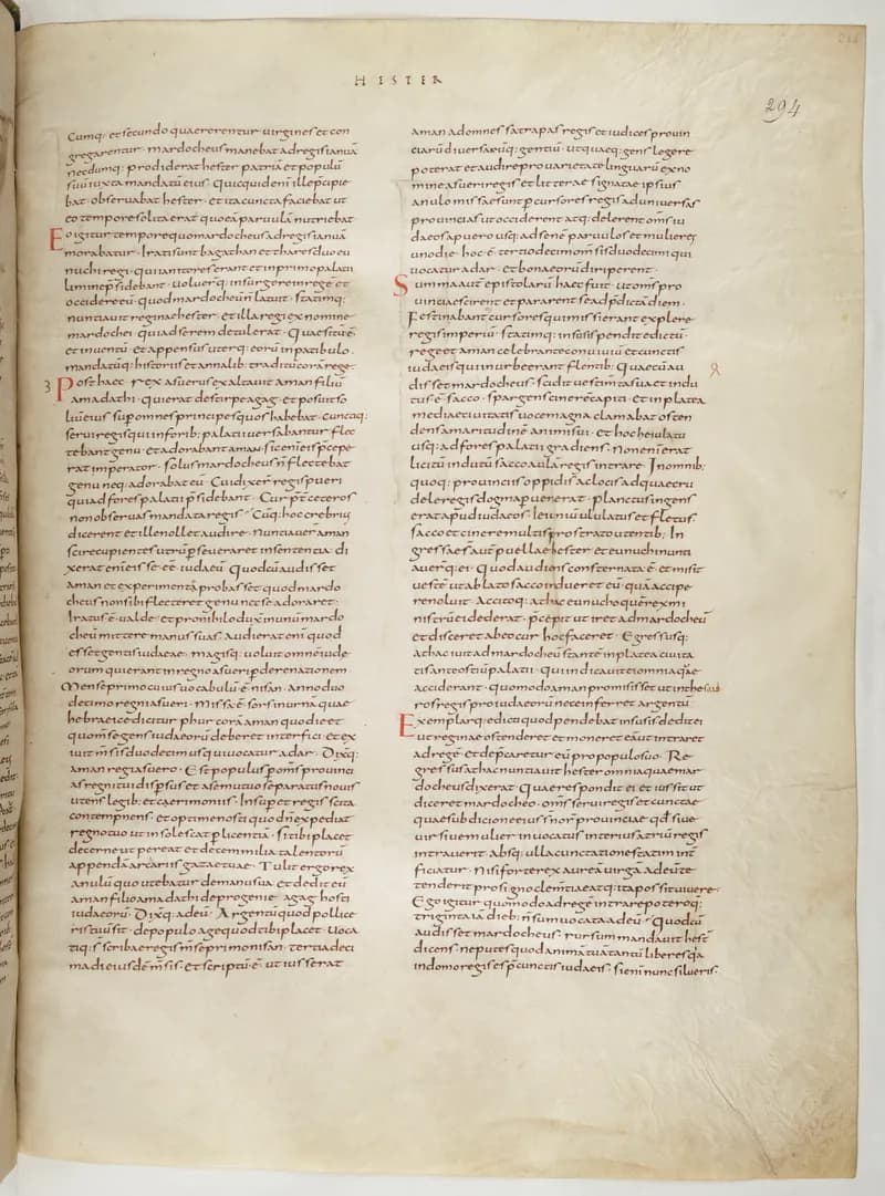 Vivian Bible, Ezekiel 38 (folio 595) by Master C. (Vivian Bible illuminator) depicting Ezekiel 38