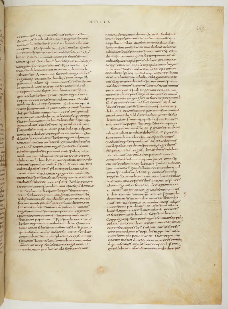 Vivian Bible, Ezekiel 42 (folio 597) by Master C. (Vivian Bible illuminator) depicting Ezekiel 42