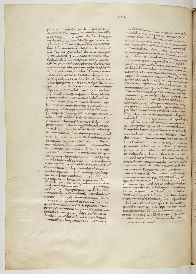 Vivian Bible, Ezekiel 43 (folio 598) by Master C. (Vivian Bible illuminator) depicting Ezekiel 43