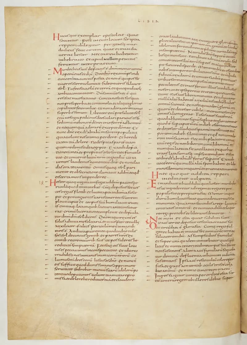Vivian Bible, Ezekiel 46 (folio 600) by Master C. (Vivian Bible illuminator) depicting Ezekiel 46