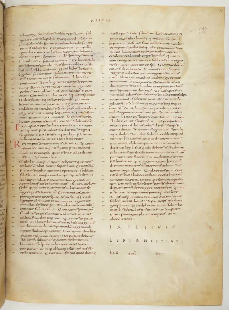 Vivian Bible, Ezekiel 48 (folio 601) by Master C. (Vivian Bible illuminator) depicting Ezekiel 48