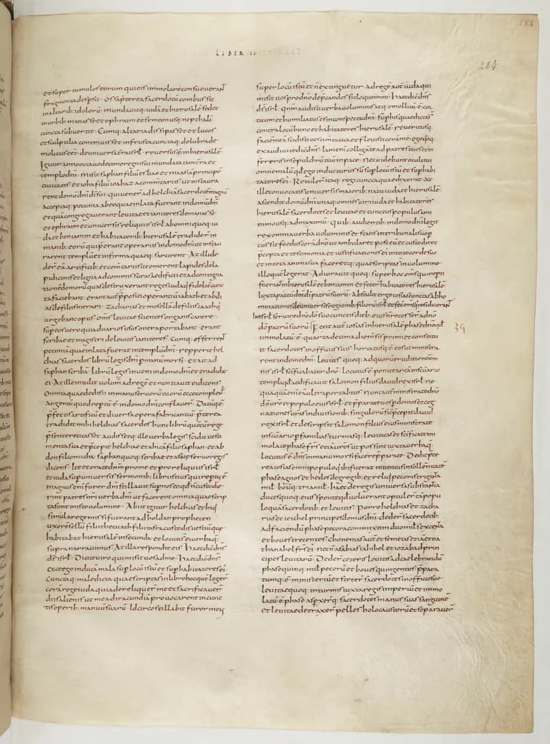 Vivian Bible, Ezekiel 6 (folio 575) by Master C. (Vivian Bible illuminator) depicting Ezekiel 6