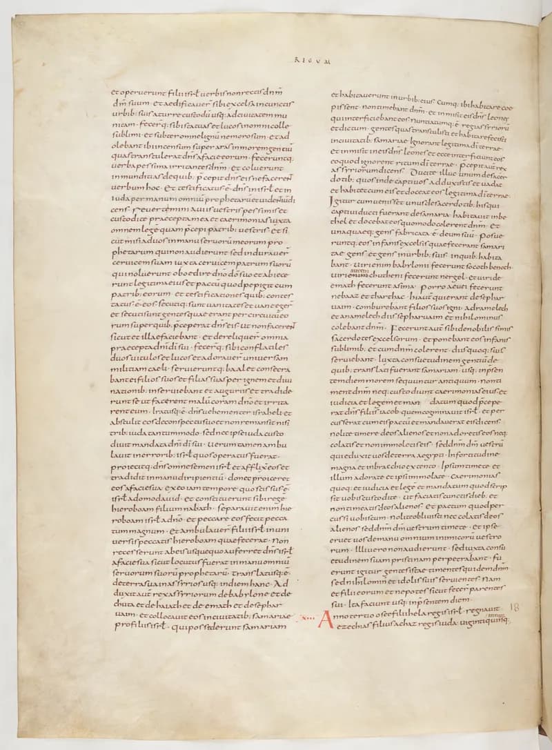 Vivian Bible, Ezra 2 (folio 260) by Master C. (Vivian Bible illuminator) depicting Ezra 2