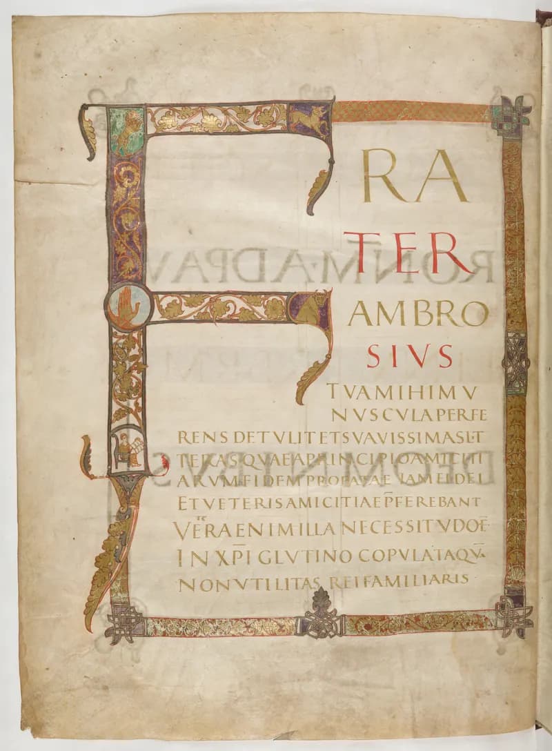 Vivian Bible, Genesis 10 (folio 16) by Master C. (Vivian Bible illuminator) depicting Genesis 10