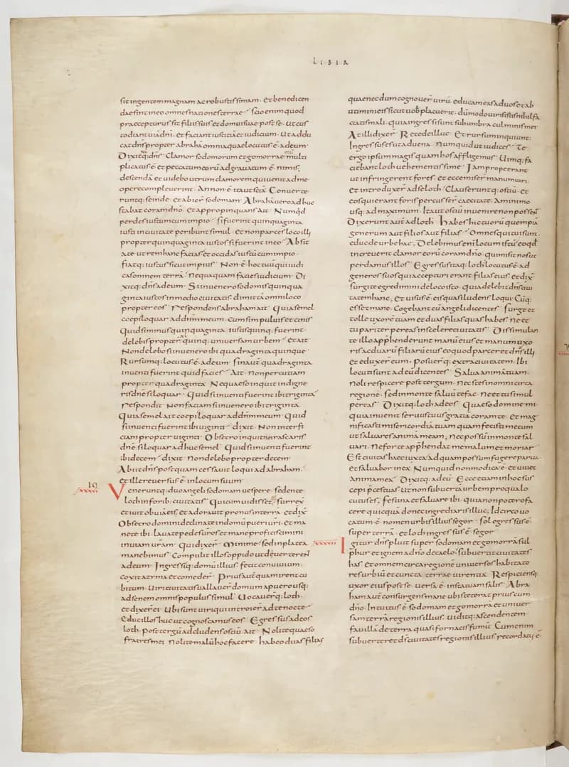 Vivian Bible, Genesis 47 (folio 38) by Master C. (Vivian Bible illuminator) depicting Genesis 47