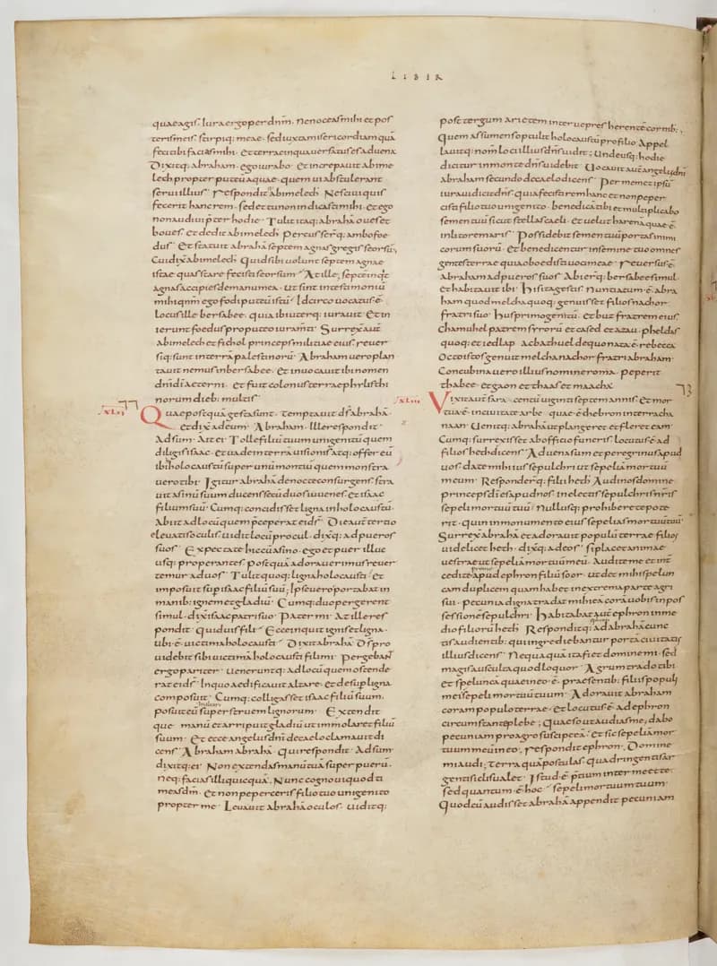 Vivian Bible, Genesis 50 (folio 40) by Master C. (Vivian Bible illuminator) depicting Genesis 50