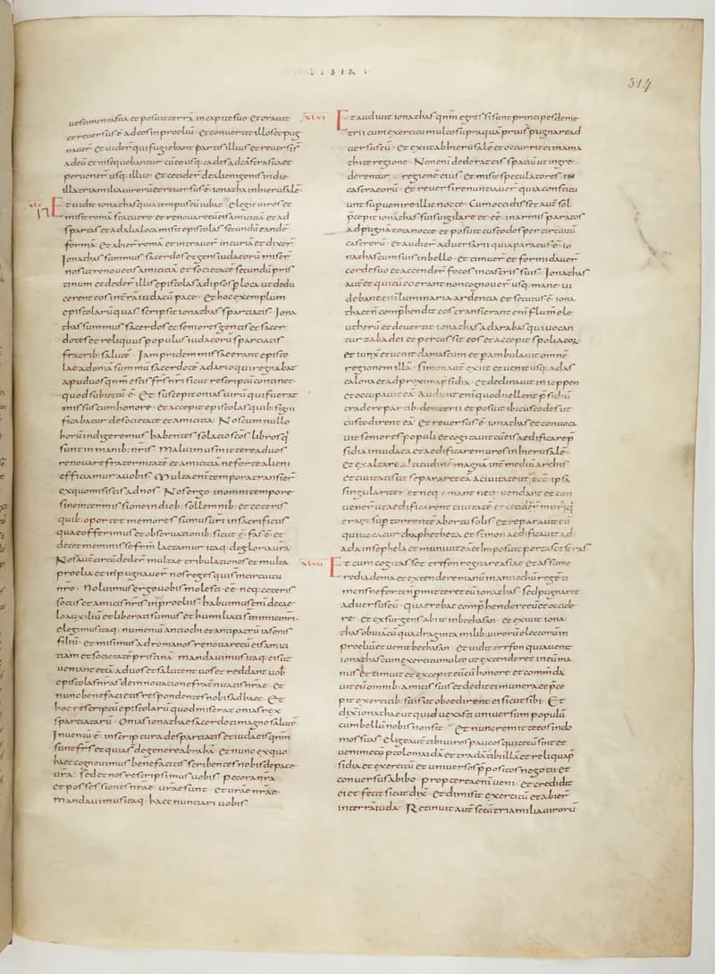 Vivian Bible, Habakkuk 2 (folio 635) by Master C. (Vivian Bible illuminator) depicting Habakkuk 2