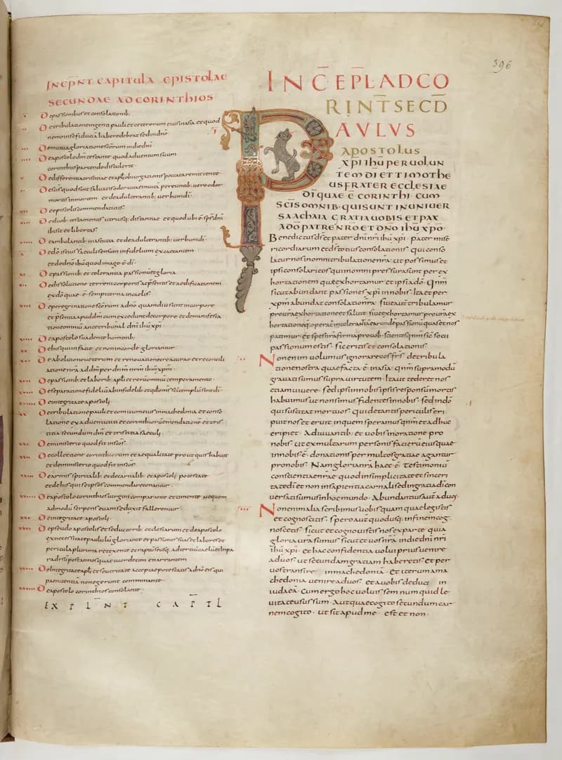 Vivian Bible, Hebrews 6 (folio 799) by Master C. (Vivian Bible illuminator) depicting Hebrews 6