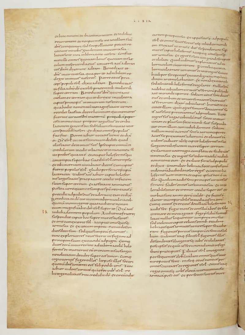 Vivian Bible, Hosea 12 (folio 616) by Master C. (Vivian Bible illuminator) depicting Hosea 12