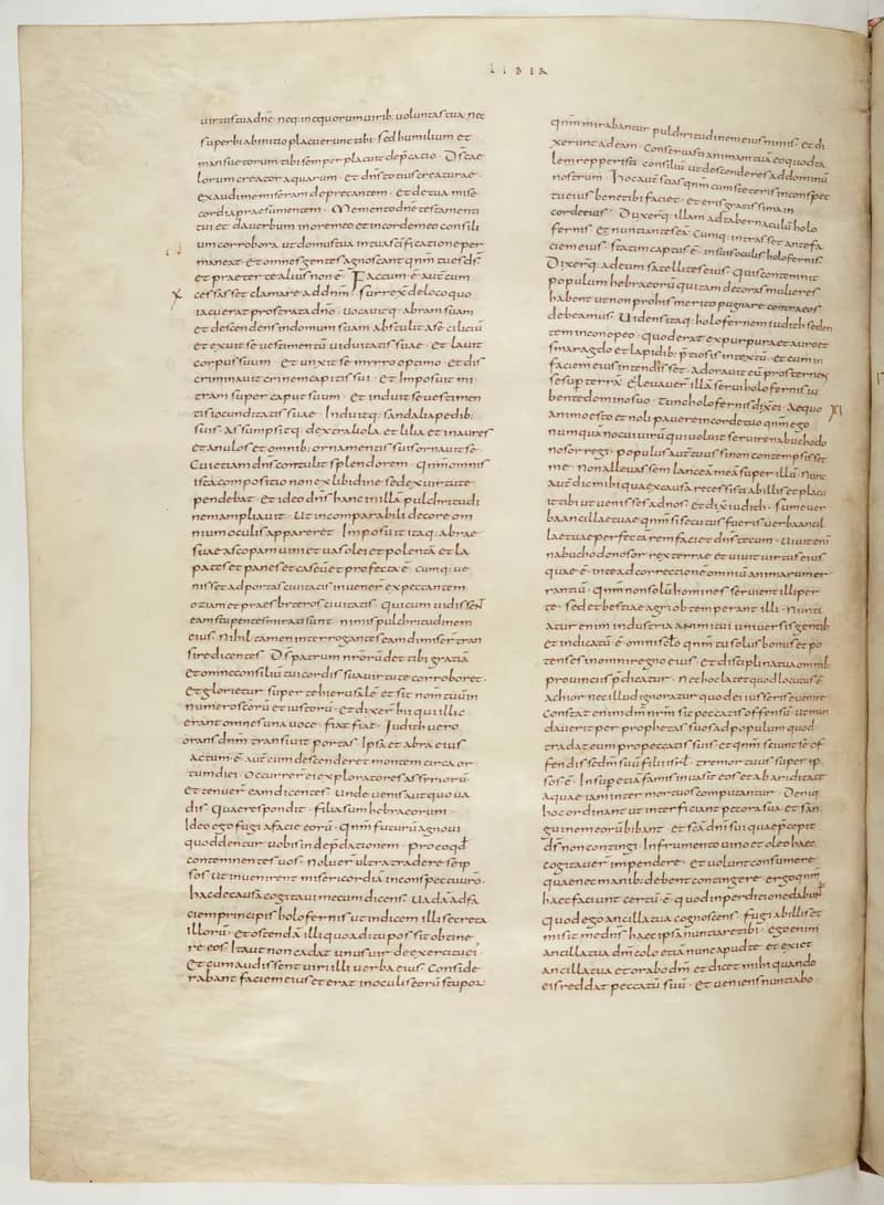 Vivian Bible, Hosea 9 (folio 614) by Master C. (Vivian Bible illuminator) depicting Hosea 9