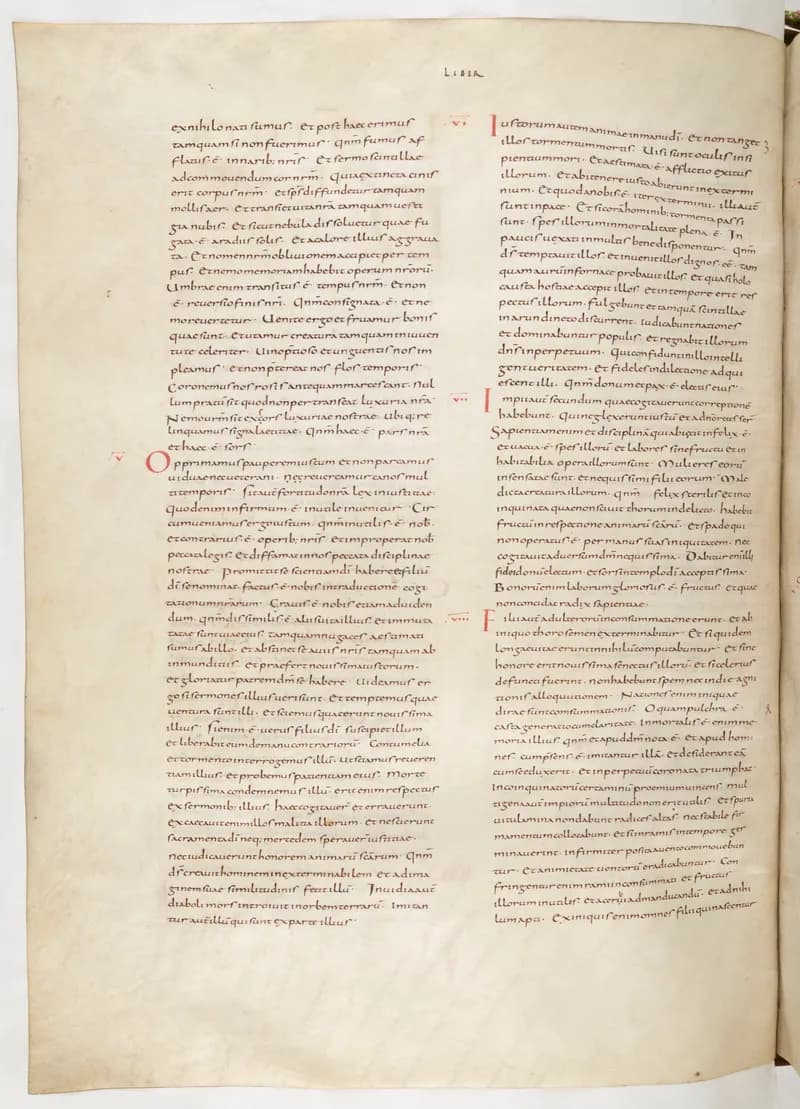 Vivian Bible, Isaiah 10 (folio 498) by Master C. (Vivian Bible illuminator) depicting Isaiah 10