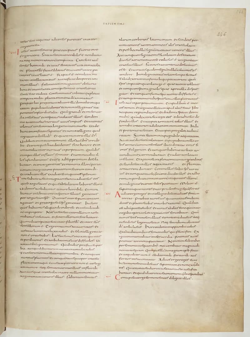 Vivian Bible, Isaiah 12 (folio 499) by Master C. (Vivian Bible illuminator) depicting Isaiah 12