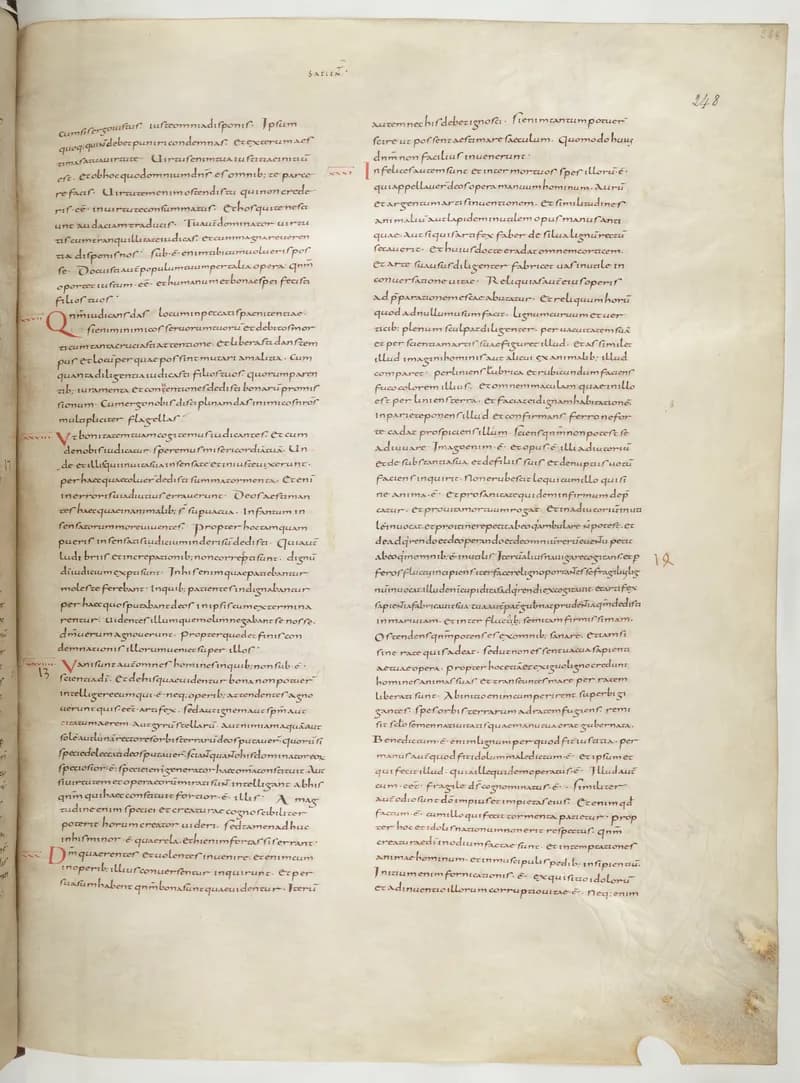 Vivian Bible, Isaiah 19 (folio 503) by Master C. (Vivian Bible illuminator) depicting Isaiah 19