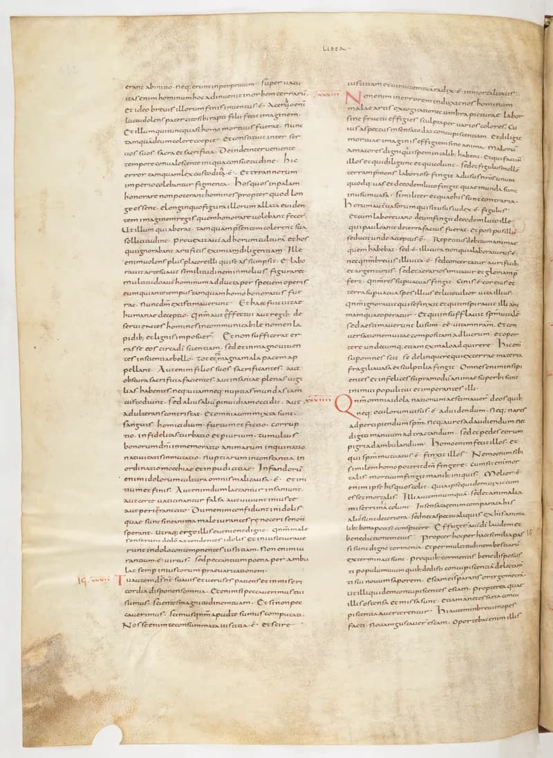 Vivian Bible, Isaiah 21 (folio 504) by Master C. (Vivian Bible illuminator) depicting Isaiah 21