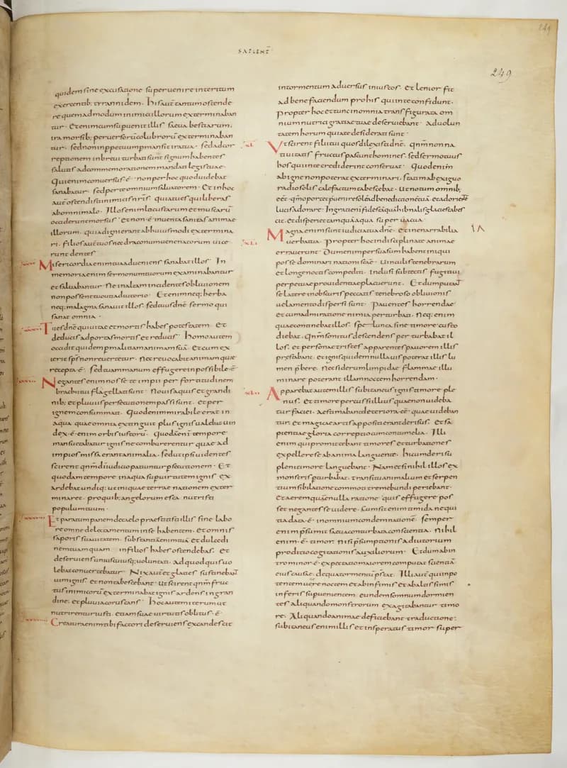 Vivian Bible, Isaiah 22 (folio 505) by Master C. (Vivian Bible illuminator) depicting Isaiah 22