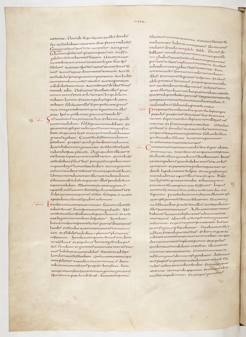 Vivian Bible, Isaiah 23 (folio 506) by Master C. (Vivian Bible illuminator) depicting Isaiah 23