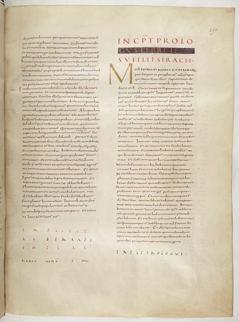 Vivian Bible, Isaiah 25 (folio 507) by Master C. (Vivian Bible illuminator) depicting Isaiah 25
