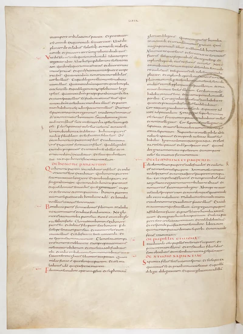 Vivian Bible, Isaiah 30 (folio 510) by Master C. (Vivian Bible illuminator) depicting Isaiah 30