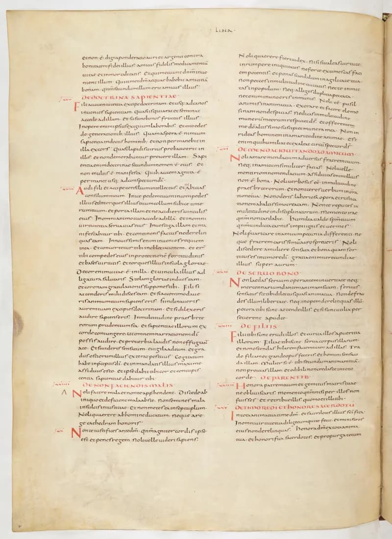 Vivian Bible, Isaiah 33 (folio 512) by Master C. (Vivian Bible illuminator) depicting Isaiah 33