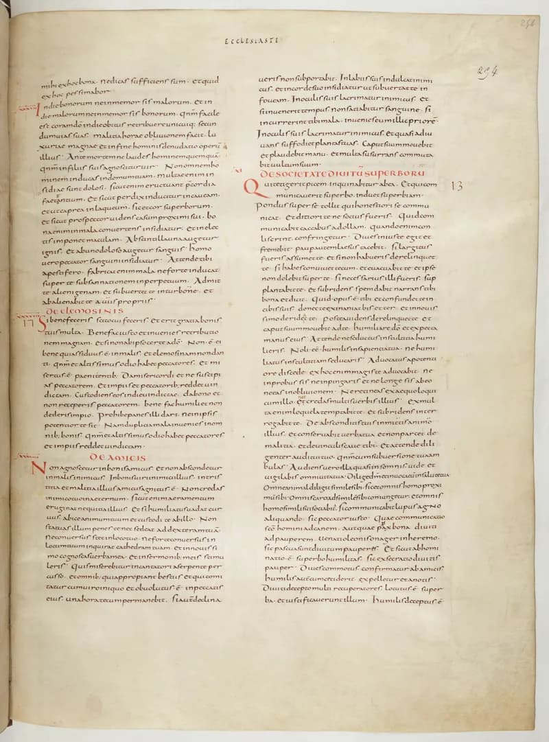 Vivian Bible, Isaiah 38 (folio 515) by Master C. (Vivian Bible illuminator) depicting Isaiah 38