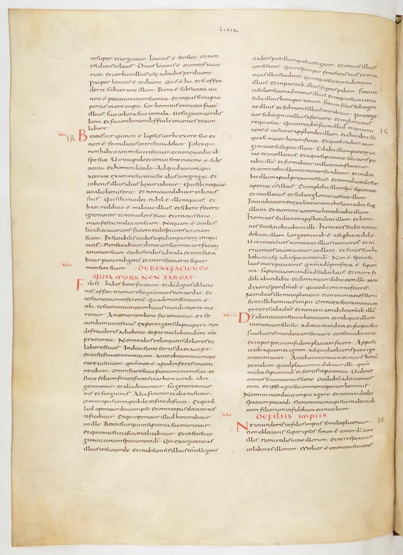 Vivian Bible, Isaiah 40 (folio 516) by Master C. (Vivian Bible illuminator) depicting Isaiah 40
