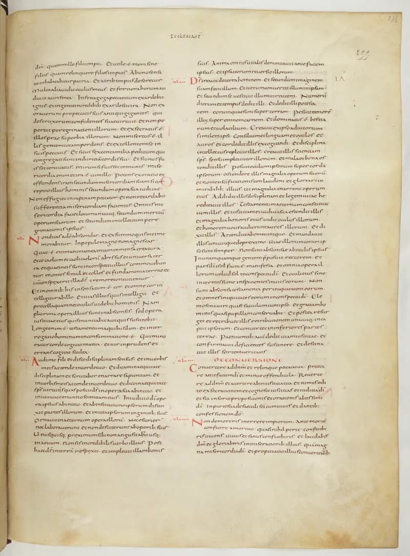 Vivian Bible, Isaiah 42 (folio 517) by Master C. (Vivian Bible illuminator) depicting Isaiah 42