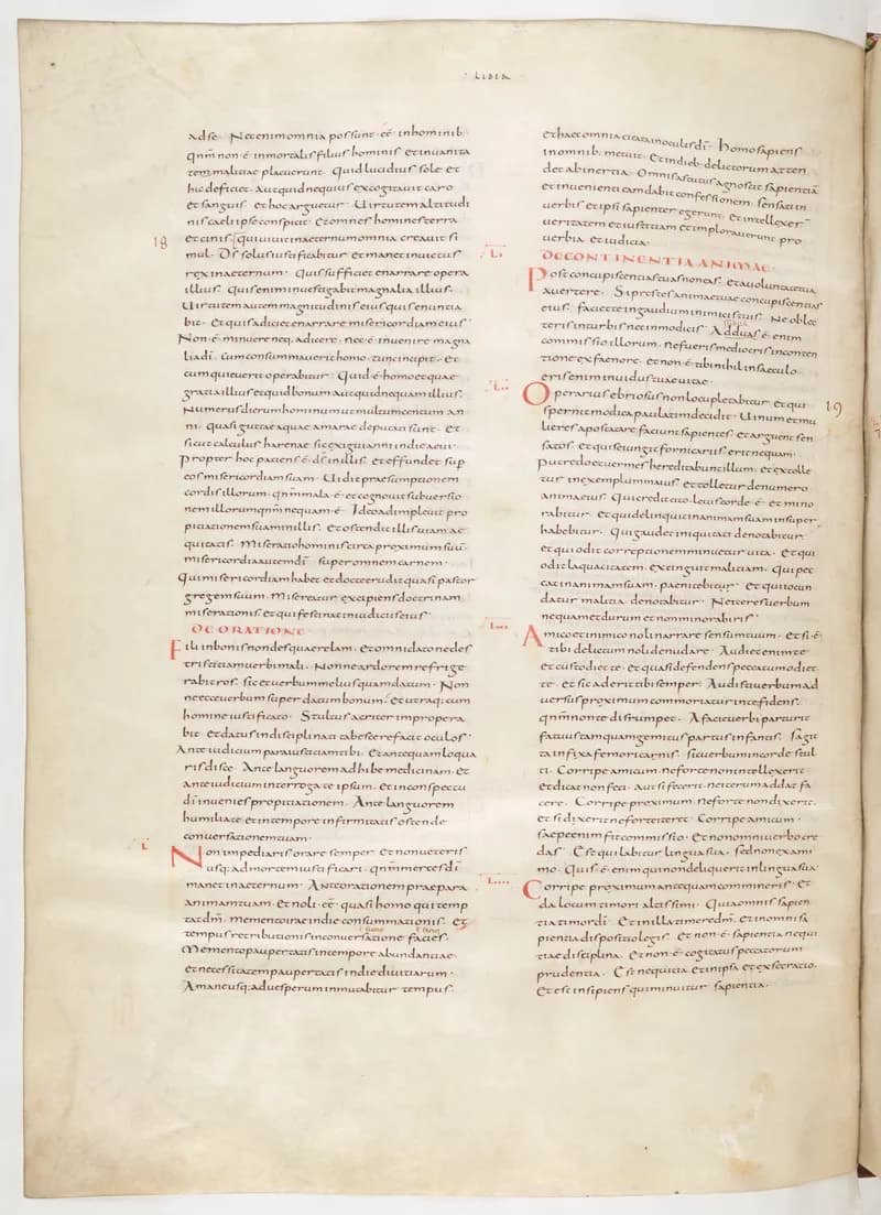 Vivian Bible, Isaiah 43 (folio 518) by Master C. (Vivian Bible illuminator) depicting Isaiah 43