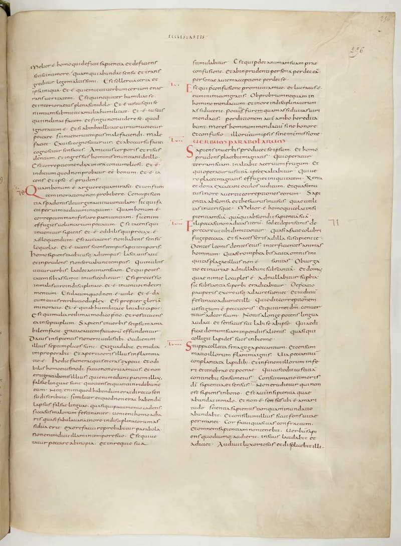Vivian Bible, Isaiah 45 (folio 519) by Master C. (Vivian Bible illuminator) depicting Isaiah 45