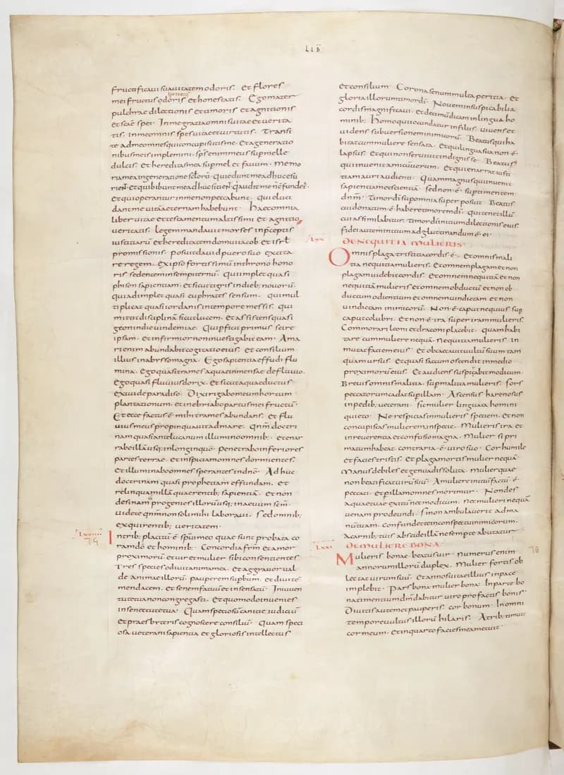 Vivian Bible, Isaiah 50 (folio 522) by Master C. (Vivian Bible illuminator) depicting Isaiah 50
