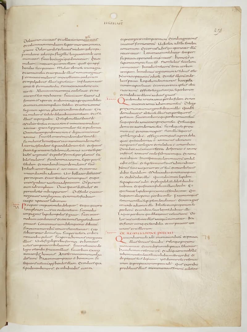 Vivian Bible, Isaiah 51 (folio 523) by Master C. (Vivian Bible illuminator) depicting Isaiah 51