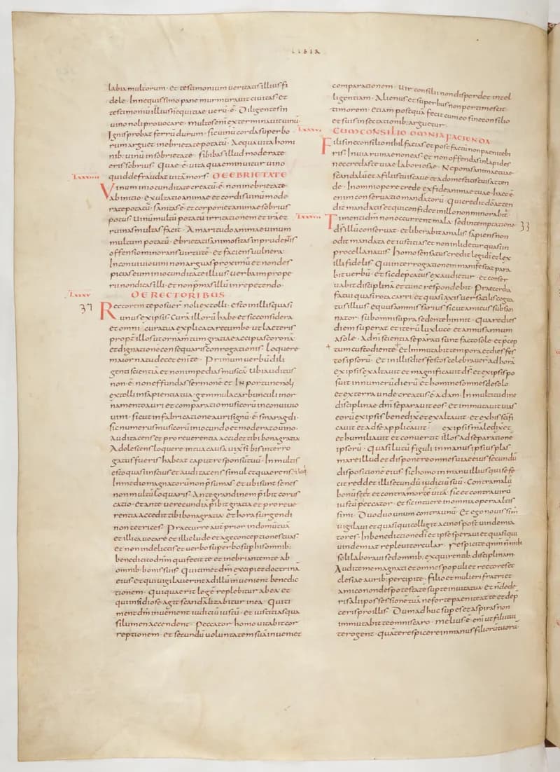 Vivian Bible, Isaiah 56 (folio 526) by Master C. (Vivian Bible illuminator) depicting Isaiah 56
