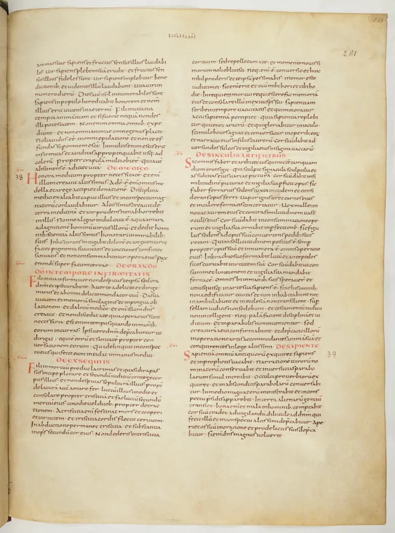 Vivian Bible, Isaiah 61 (folio 529) by Master C. (Vivian Bible illuminator) depicting Isaiah 61