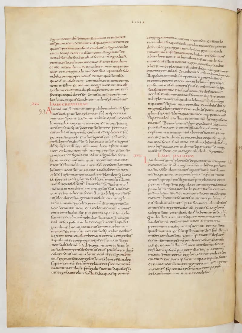 Vivian Bible, Isaiah 65 (folio 532) by Master C. (Vivian Bible illuminator) depicting Isaiah 65