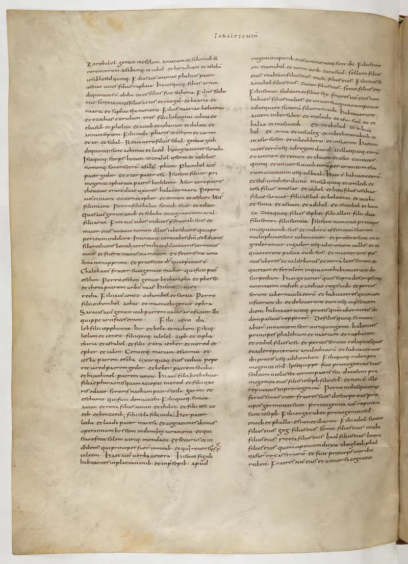 Vivian Bible, Jeremiah 13 (folio 540) by Master C. (Vivian Bible illuminator) depicting Jeremiah 13