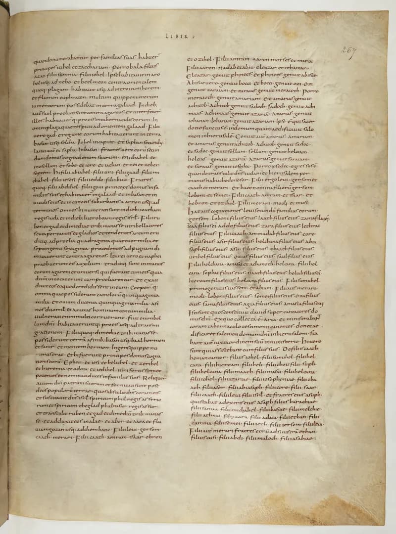 Vivian Bible, Jeremiah 14 (folio 541) by Master C. (Vivian Bible illuminator) depicting Jeremiah 14