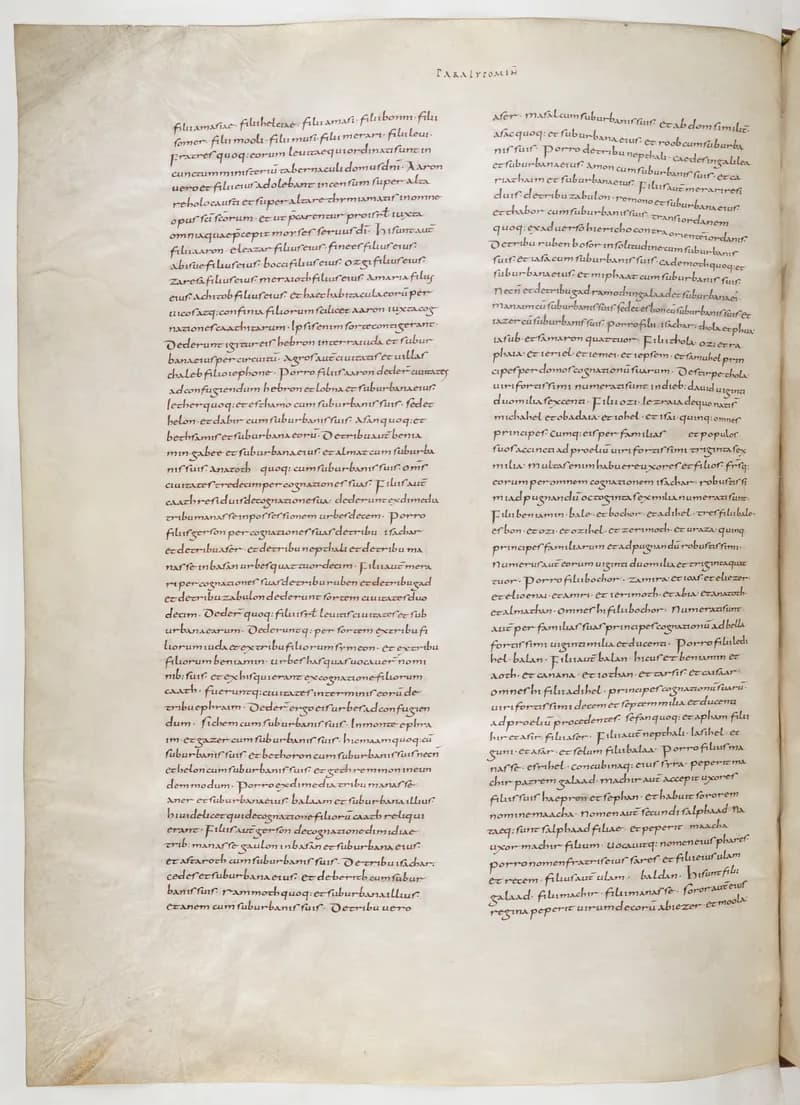 Vivian Bible, Jeremiah 16 (folio 542) by Master C. (Vivian Bible illuminator) depicting Jeremiah 16