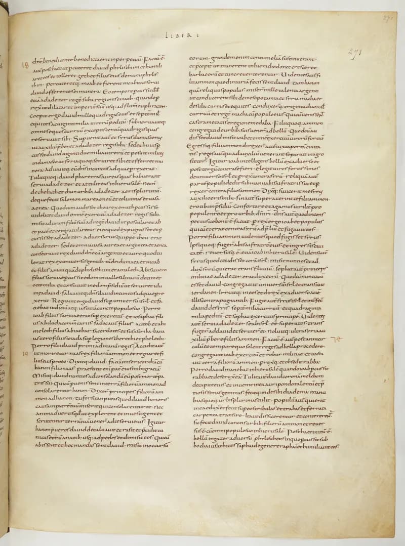 Vivian Bible, Jeremiah 27 (folio 549) by Master C. (Vivian Bible illuminator) depicting Jeremiah 27