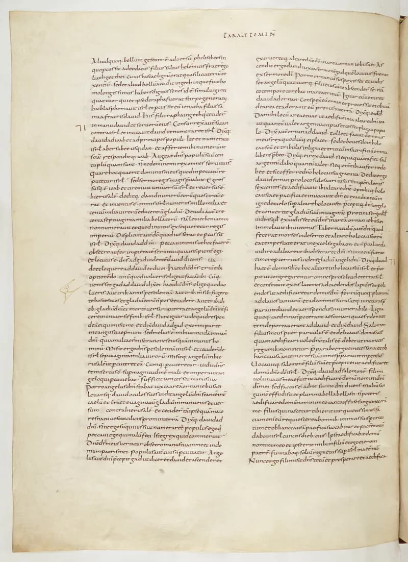 Vivian Bible, Jeremiah 28 (folio 550) by Master C. (Vivian Bible illuminator) depicting Jeremiah 28